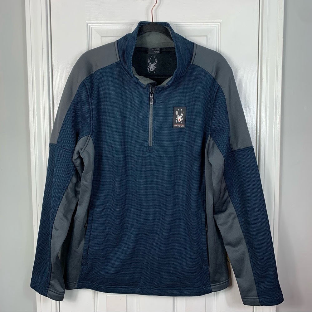 Spyder Mens Frontier Half Zip Sweater Size Large